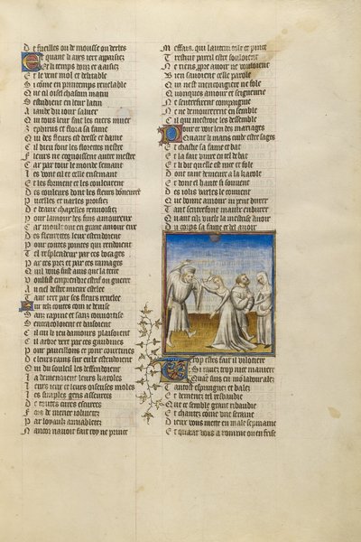 A Husband Beating His Wife with a Stick by Unbekannt Unbekannt
